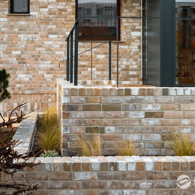 Tehlový obklad Zandlicht na fasáde rodinného domu