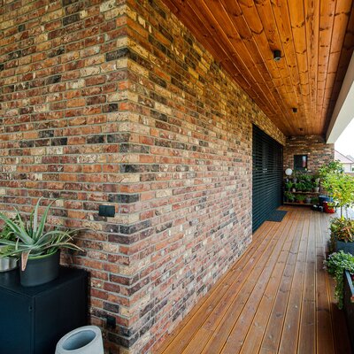 Tehlový obklad Castello na fasáde rodinného domu