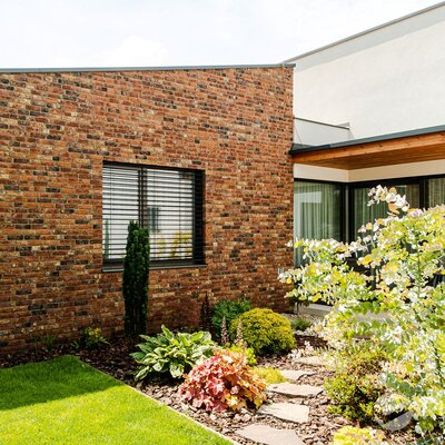 Tehlový obklad Castello na fasáde rodinného domu