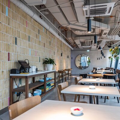 tehlový obklad kalahari v reštaurácii