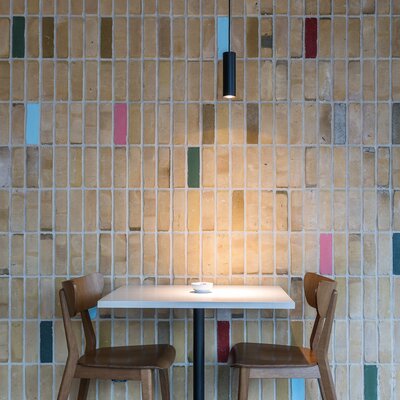 tehlový obklad kalahari v reštaurácii