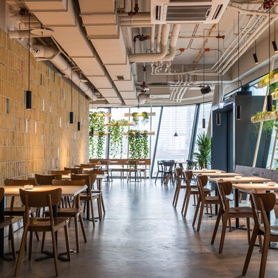 tehlový obklad kalahari v reštaurácii