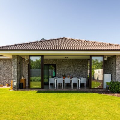 tehlový obklad rainbow snowdust economy na rodinnom dome